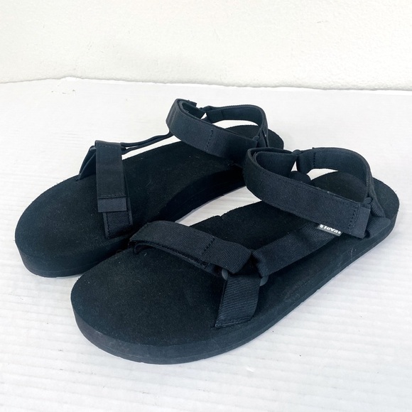 Teva Black Original Universal Sandals Size 14 - Picture 1 of 4